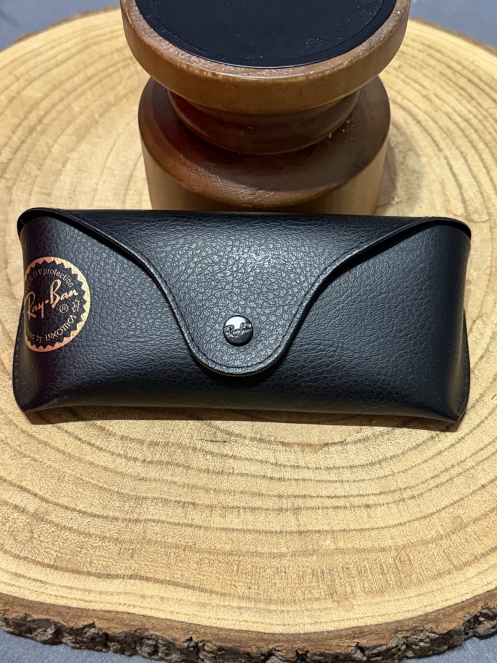 Ray-Ban Black Leather Sunglasses Eyeglasses Case